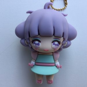 CREAMY MAMI RUBBER KEYCHAIN CHARA FIGURE  "AQUA GREEN" AKEMI TAKADA