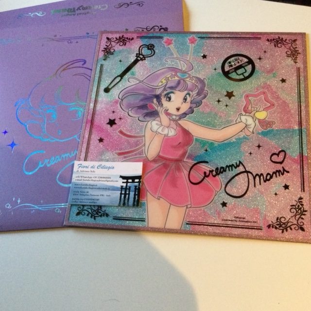 CREAMY MAMI SHIKISHI ARTBOARD "PINK DRESS" AKEMI TAKADA HK