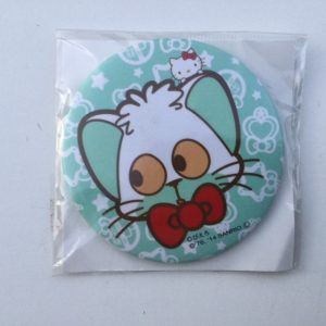 CREAMY MAMI PIN BADGE CREAMY MAMI X HELLO KITTY "NEGA" AKEMI TAKADA