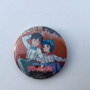 CREAMY MAMI PIN BADGE BONUS CAFE ZENON "YU AND TOSHIO" AKEMI TAKADA