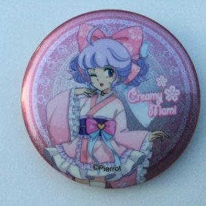 CREAMY MAMI PIN BADGE BACKSTAGE GLAMOUR  CREAMY "PINK KIMONO" AKEMI TAKADA HK