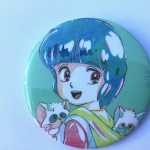 CREAMY MAMI PIN BADGE ANI ART " YU MORISAWA" AKEMI TAKADA