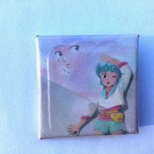 CREAMY MAMI SQUARED PIN BADGE CREAMY AND YU "WAIST BAG" AKEMI TAKADA