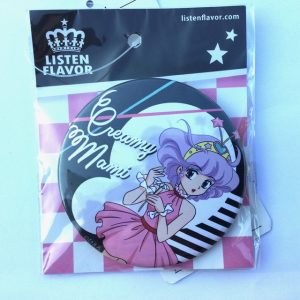 CREAMY MAMI PIN BADGE CREAMY MAMI X LISTEN FLAVOR CREAMY "PINK DRESS" AKEMI TAKADA
