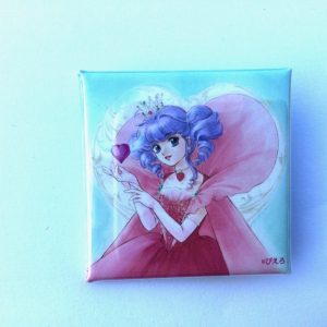 CREAMY MAMI SQUARED PIN BADGE CREAMY "CROWN" AKEMI TAKADA