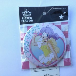 CREAMY MAMI PIN BADGE CREAMY MAMI X LISTEN FLAVOR CREAMY "YELLOW DRESS" AKEMI TAKADA