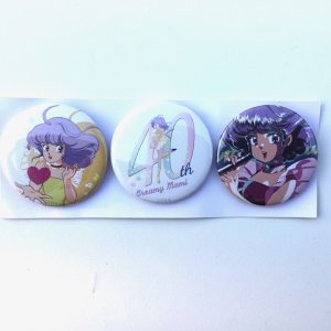 CREAMY MAMI SET PIN BADGE 40th ANNIVERSARY  "RED HEART" AKEMI TAKADA