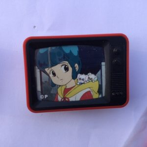 CREAMY MAMI TV PIN "YU WITH POSI AND NEGA" AKEMI TAKADA