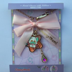 CREAMY MAMI METAL CHARM  WITH RIBBON "POSI" AKEMI TAKADA