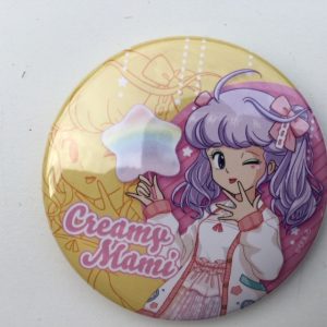 CREAMY MAMI PIN BADGE CREAMY STAR "WINK" AKEMI TAKADA