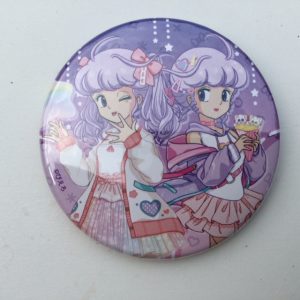 CREAMY MAMI PIN BADGE LILAC CREAMY "TWO VERSIONS" AKEMI TAKADA