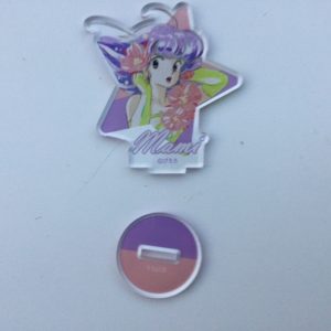 CREAMY MAMI STAR-SHAPED ACRYLIC STAND "PINK FLOWERS" AKEMI TAKADA