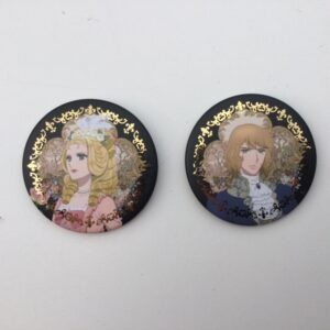 LADY OSCAR  SET PIN BADGE "MARIA ANTONIETTA AND FERSEN" RIYOKO IKEDA