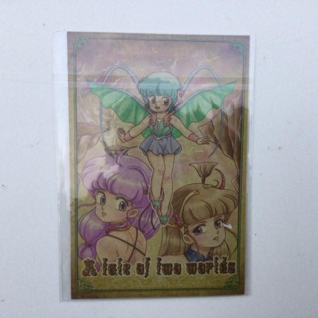 CREAMY MAMI SET POSTCARD/STICKERS "A TALE OF TWO WORLDS" AKEMI TAKADA BOOTH