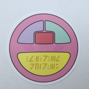 CREAMY MAMI SHAPED POST CARD "COMPACT" AKEMI TAKADA