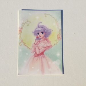 CREAMY MAMI POST CARD "MICROPHONE" AKEMI TAKADA