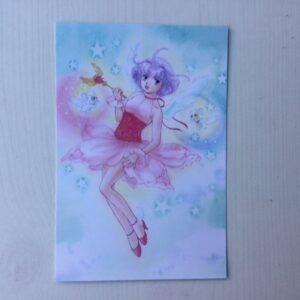 CREAMY MAMI POST CARD "WINGED WAND" AKEMI TAKADA