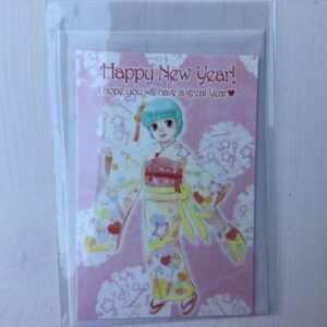 CREAMY MAMI GREETING CARD YU MORISAWA  "HAPPY NEW YEAR" AKEMI TAKADA