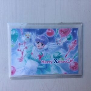 CREAMY MAMI GREETING CARD MERRY CHRISTMAS "FUR MUFF" AKEMI TAKADA