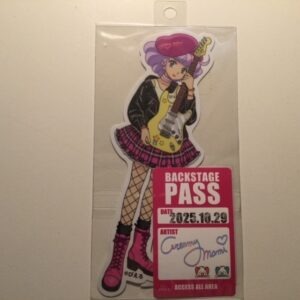 CREAMY MAMI STICKER BACKSTAGE PASS ROCK' MAMI AKEMI TAKADA