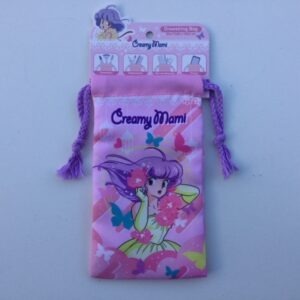 CREAMY MAMI MEDIUM DRAWSTRING BAG "HIBISCUS" AKEMI TAKADA HK