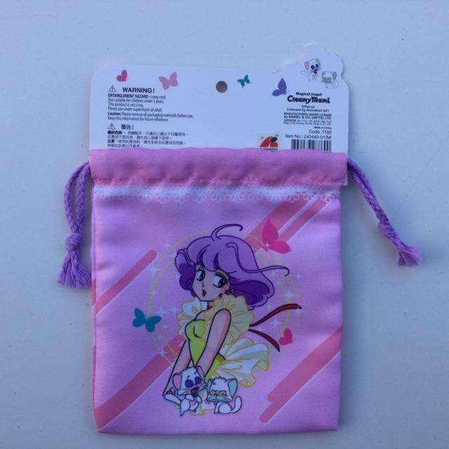 CREAMY MAMI DRAWSTRING BAG "HIBISCUS" AKEMI TAKADA HK - immagine 3