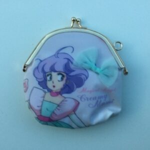CREAMY MAMI COIN PURSE ZIP CORPORATION "LIGHT BLUE BOW" AKEMI TAKADA