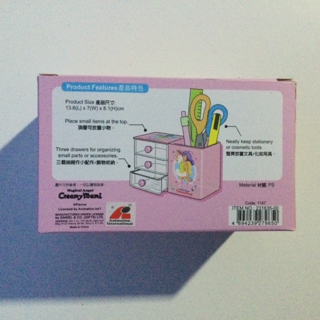 CREAMY MAMI PEN STAND WITH DRAWERS "YELLOW DRESS" AKEMI TAKADA HK - immagine 4