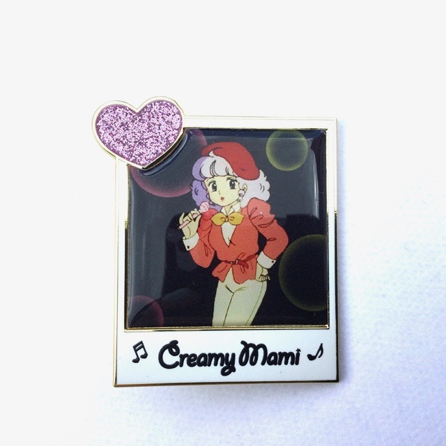 CREAMY MAMI RECTANGULAR PIN "RED BERET" AKEMI TAKADA HK