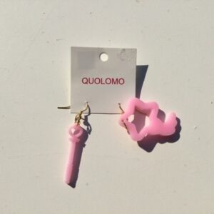 CREAMY MAMI EARRINGS "STICK AND LUMINASTELLA" AKEMI TAKADA HK