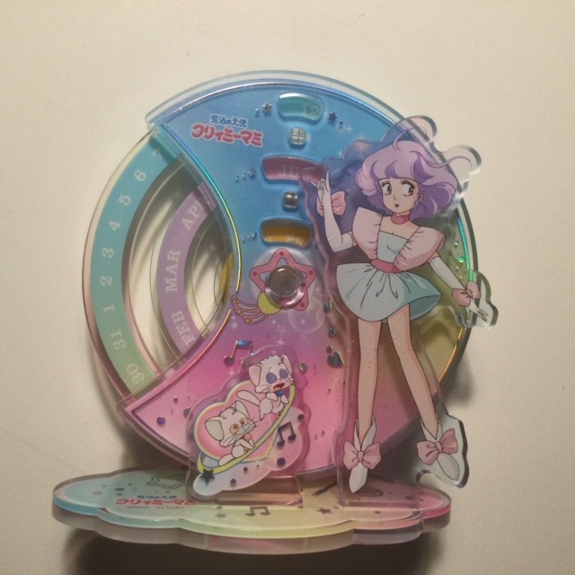 CREAMY MAMI ACRYLIC CALENDAR "PINK GLOVES" AKEMI TAKADA HK