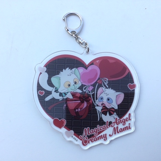 CREAMY MAMI ACRYLIC KEYHOLDER "POSI AND NEGA" AKEMI TAKADA
