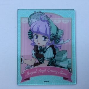 CREAMY MAMI ACRYLIC CARD ATHREE3 SWEETS "BLACK AND GREEN RIBBON" AKEMI TAKADA